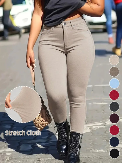 ✨Women's Button-Fly Skinny Pants with Pockets✨