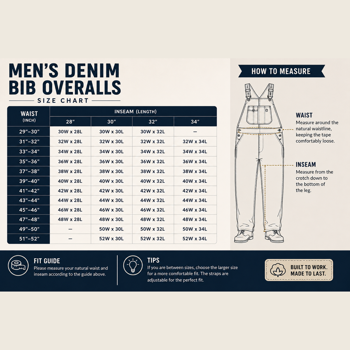 💝💝Last Day Promotion🔥Men's Denim Bib Overalls,  Workwear with Adjustable Straps and Convenient Tool Pockets