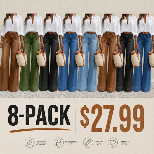 Women's Loose Fit Baggy Oversized Straight Leg Denim Jeans with Pockets