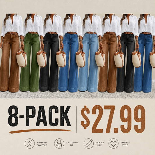 Women's Loose Fit Baggy Oversized Straight Leg Denim Jeans with Pockets
