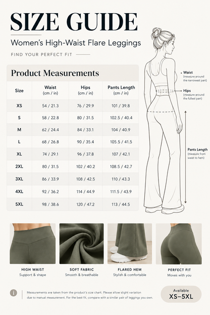 Women's Solid High Waist Flare Leg Sports Leggings