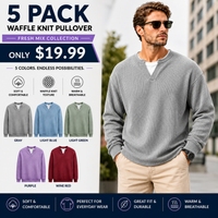 5 PACK A-Grey+ Light Blue+ Light green+ Lavender+ Wine red