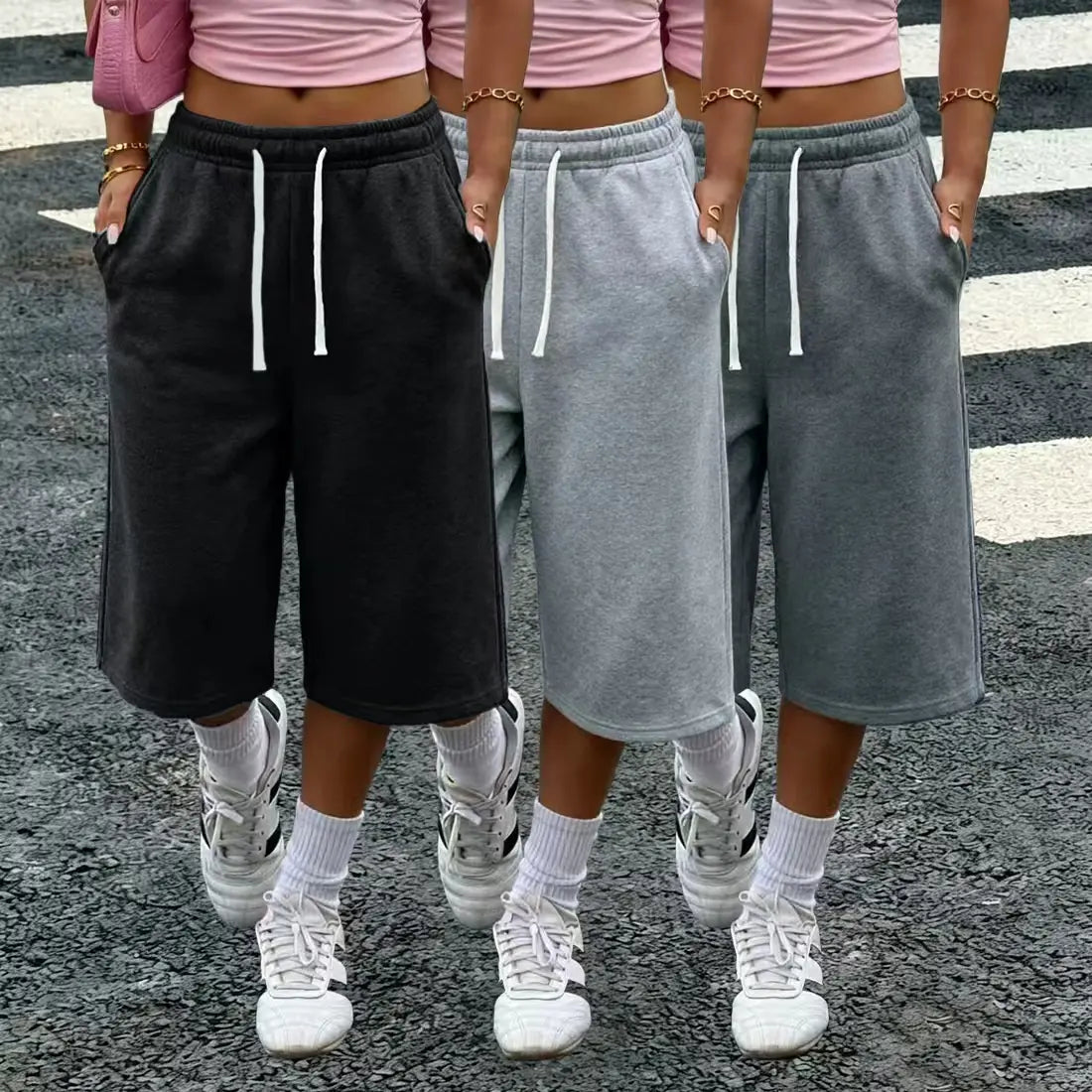 【LAST DAY SALE】Women's wide-leg loose pants with pockets