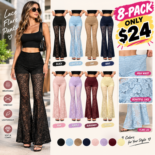 Bodycon High Waist Casual Comfy Stretch Flare Pants