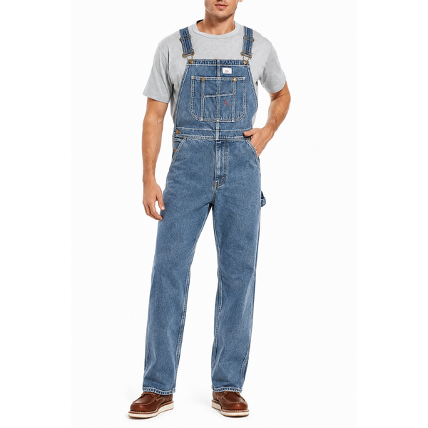 💝💝Last Day Promotion🔥Men's Denim Bib Overalls,  Workwear with Adjustable Straps and Convenient Tool Pockets