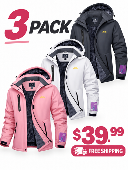 Women's Waterproof Fleece-Lined Winter Jacket